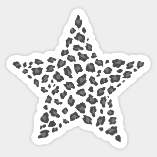 Leopard Print Star Stealth Sticker